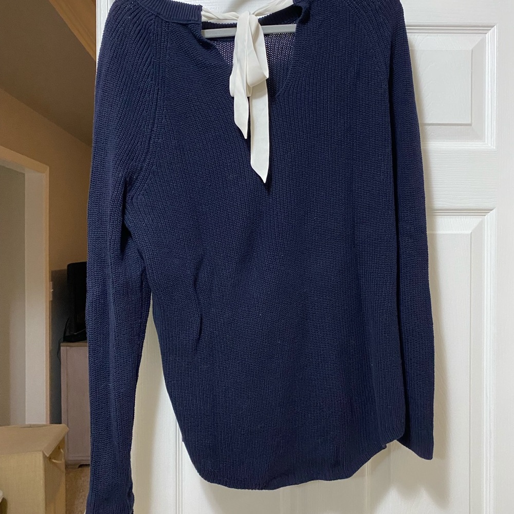 Loft Sweater with Ribbon Tie